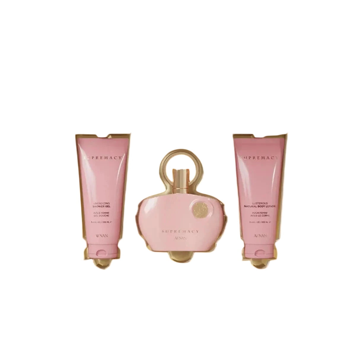 Afnan Supremacy Eau De Parfum für Damen 100ml, Duschgel 100ml, Parfümierte Körperlotion 100ml