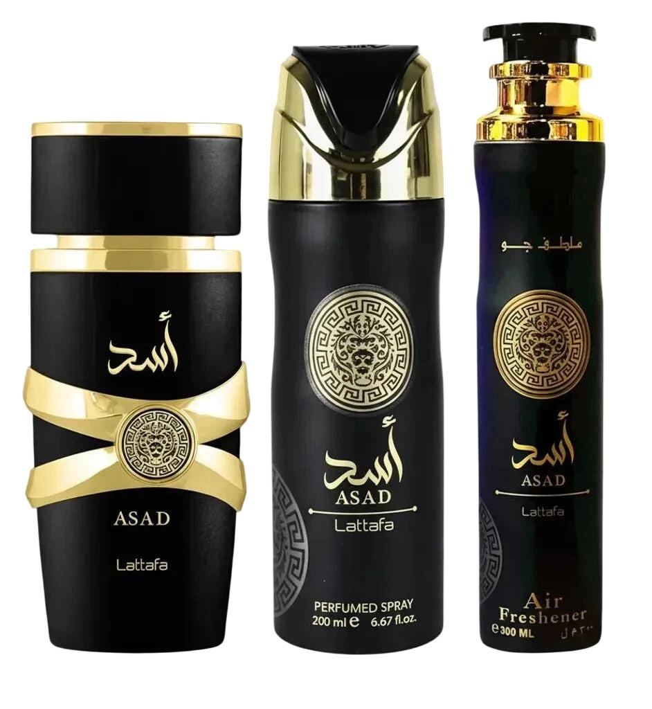 Lattafa Asad 100ml Deodorant 200ml Af 300 Spray